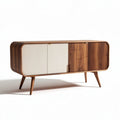 Eikenhouten tv-meubel met minimalist design en afmetingen 150 x 45 x 70cm
