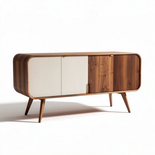 Eikenhouten tv-meubel met minimalist design en afmetingen 150 x 45 x 70cm